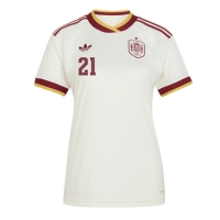 Spanien Mikel Oyarzabal #21 Bortatröja Dam VM 2026 Kortärmad